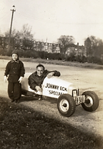 Illustration for article titled Half-Man Johnny Eck And His Custom-Built Race Car